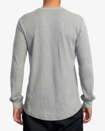 rvca, Recession Collection Day Shift - Long Sleeve Thermal Top for Men, GREY NOISE (grs) Recession Collection Day Shift - Long Sleeve Thermal Top for Men AVYKT00104