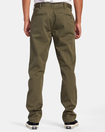 1 The Weekend Stretch - Straight Fit Trousers for Men Green AVYNP00178 RVCA