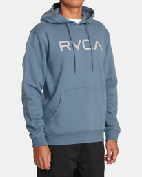 4 Big RVCA - Sudadera con Capucha para Hombre Azul AVYSF00223 RVCA