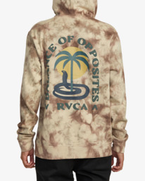 rvca, Cobra Mirage - Sudadera con Capucha para Hombre, KHAKI TIE DYE (tlfw) Cobra Mirage - Hoodie for Men AVYSF00234