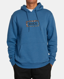 0 Food Chain - Sudadera con Capucha para Hombre Azul AVYSF00282 RVCA