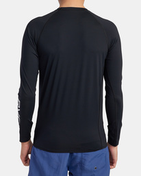 rvca, RVCA - Rash vest a maniche lunghe da Uomo, BLACK (blk) RVCA - Long Sleeve Rash Vest for Men AVYWR00119