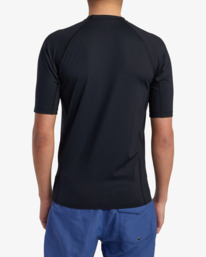 2 RVCA - Short Sleeve Rash Vest for Men Black AVYWR00120 RVCA