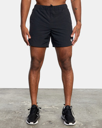 2 VA Sport Outsider 16" - Packable Shorts for Men Black AVYWS00147 RVCA