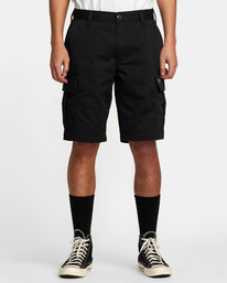 rvca, Recession Collection Americana - Short Cargo para Hombre, BLACK (blk) Recession Collection Americana - Cargo Shorts for Men AVYWS00203