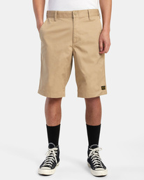 1 Recession Collection Americana - Shorts für Männer Beige AVYWS00222 RVCA