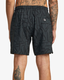 2 Thug Rose Yogger Stretch - Performance Shorts für Männer Schwarz AVYWS00255 RVCA