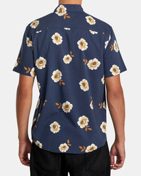 rvca, Botanical - Chemise manches courtes pour Homme, MOODY BLUE (mdy) Botanical - Short Sleeve Shirt for Men AVYWT00299