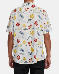rvca, Will Travel - Camisa de Manga Corta para Hombre, VANILLA (van) Will Travel - Short Sleeve Shirt for Men AVYWT00384