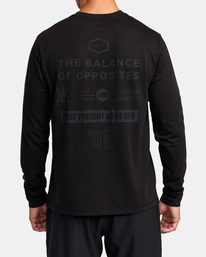 rvca, VA Sport - Camiseta de Manga Larga para Hombre, BLACK 2 (bl2) VA Sport - Long Sleeve T-Shirt for Men AVYZT00844