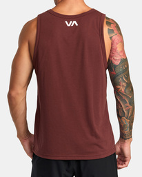 rvca, VA Sport Blur - Camiseta sin mangas para Hombre, MAHOGANY (mah) VA Sport Blur - Vest for Men AVYZT01371