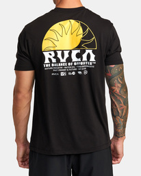 rvca, VA Sport Balance Rays - Camiseta para Hombre, BLACK (blk) VA Sport Balance Rays - T-Shirt for Men AVYZT01535