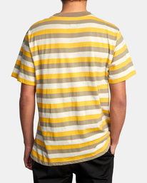 2 Daybreak Stripe - Short Sleeve T-Shirt for Men Yellow C1KTRCRVP2 RVCA