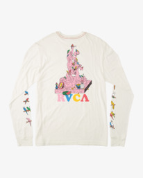 1 Luke Pelletier X Kristen Liu Wong Parrot Ice - Long Sleeve T-Shirt for Boys 8-16 White C2LSRARVP2 RVCA