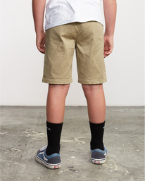 2 Weekday Stretch - Shorts for Boys 8-16 Beige C2WKRARVP2 RVCA