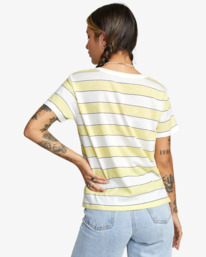 1 Stripe - Camiseta de manga corta para Mujer Gris C3SSRDRVP2 RVCA