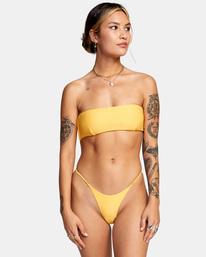 0 Brightside - Haut de bikini bandeau pour Femme Jaune C3STRNRVP2 RVCA