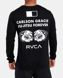 3 Carlson Gracie Forever - T-shirt manches longues pour Homme Noir C4LSGARVMU RVCA