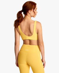 rvca, Rib 2022 - Medium Impact Sports Bra for Women, VINTAGE GOLD (0237) Rib 2022 - Medium Impact Sports Bra for Women C4UNWARVP2