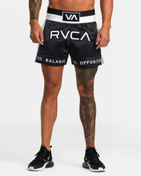 2 RVCA Muay Thai - Short pour Homme Noir C4WKMERVP2 RVCA