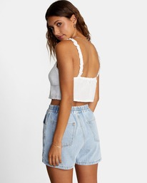 1 Sweetheart - Débardeur crop top pour Femme Blanc D3TPRERVS2 RVCA