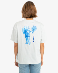 rvca, Andrew Pommier Flower Friend - T-Shirt for Women, SEA SPRAY (sel0) Andrew Pommier Flower Friend - T-Shirt for Women EVJZT00106