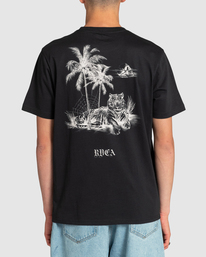 rvca, Benjamin Jeanjean Tiger Beach - T-Shirt for Men, BLACK (blk) Benjamin Jeanjean Tiger Beach - T-Shirt for Men EVYZT00110