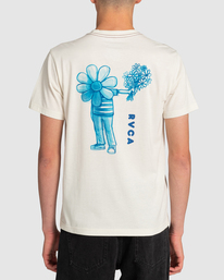rvca, Andrew Pommier Flower Friend - Maglietta da Uomo, ANTIQUE WHITE (anw) Andrew Pommier Flower Friend - T-Shirt for Men EVYZT00113