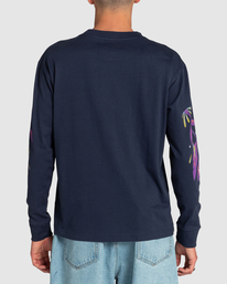 rvca, Andrea Wan Blue Moon 2022 - Maglietta a Maniche Lunghe da Uomo, NAVY (0021) Andrea Wan Blue Moon 2022 - Long Sleeve T-Shirt for Men F1LSRJRVF2