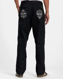 Mister Cartoon - Twill-Hose mit Relaxed Fit für Männer