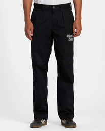 rvca, Mister Cartoon 2022 - Twill-Hose mit Relaxed Fit für Männer, RVCA BLACK (4444) Mister Cartoon 2022 - Relaxed Fit Twill Trousers for Men F1PTRFRVF2