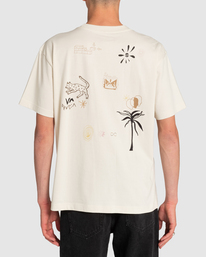 3 Petroglyph - Camiseta Orgánica para Hombre Blanco F1SSRLRVF2 RVCA