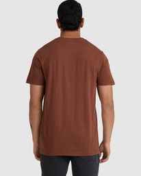 1 RVCA Washed - T-shirt pour Homme Marron F1SSSMRVF2 RVCA