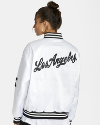 rvca, Stella Maxwell Stopper 2022 - Giacca college da Donna, WHISPER WHITE (2720) Stella Maxwell Stopper 2022 - Varsity Jacket for Women F3JKRPRVF2