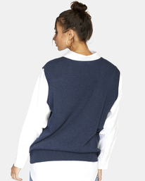 rvca, Stella Maxwell Hometown 2022 - Strick-Weste für Frauen, MOODY BLUE (3592) Stella Maxwell Hometown 2022 - Knitted Vest for Women F3JPRFRVF2