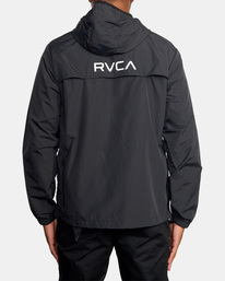 6 Outsider - Chaqueta anorak comprimible para Hombre Negro F4JKMARVF2 RVCA