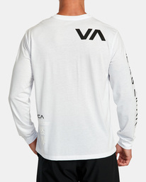 1 Rvca Hiragana - Maglietta a Maniche Lunghe da Uomo White F4LSMBRVF2 RVCA