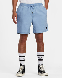 rvca, Escape - Short taille élastique pour Homme, DEJA BLUE (djb) Escape - Elasticated Shorts for Men M2073REE