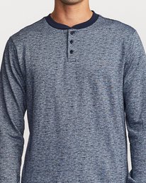 RVCA Mens Lavish Long Sleeve Henley Shirt