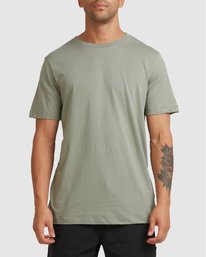 0 RVCA BASIC TEE Green R117067 RVCA