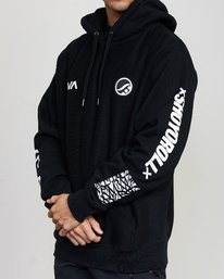 1 Shoyoroll Defer Vaxsyr Hoodie Black R392154 RVCA