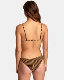 1 Bondi Stripe Knot Tri - Haut de bikini à rayures texturé pour Femme Bleu S3STRJRVP0 RVCA