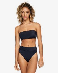 1 Solid High Rise - Braguita de bikini para Mujer Negro T3SBRRRVS0 RVCA