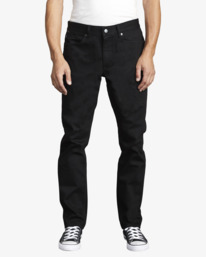 0 RVCA Rockers - Skinny Fit Jeans for Men Black U1PNRTRVF0 RVCA