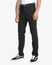 rvca, Daggers Pigment 2022 - Corduroy Trousers for Men, PIRATE BLACK (3837) Daggers Pigment 2022 - Corduroy Trousers for Men U1PTRKRVF0