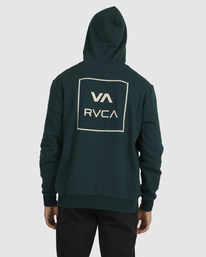 1 RVCA All The Ways - Sudadera con Capucha para Hombre Verde UVYFT00121 RVCA