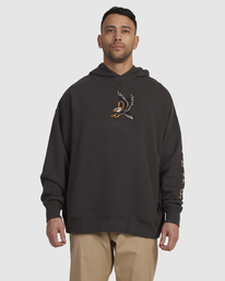 0 Eagle - Sudadera con Capucha para Hombre Negro UVYFT00220 RVCA