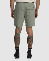 2 Escape Elastic Script Shorts Green UVYWS00130 RVCA