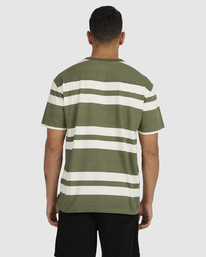 1 Lost Paradise Stripe - Camiseta para Hombre Verde UVYZT00419 RVCA