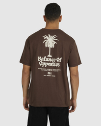 1 Radio Palms - T-Shirt for Men Brown UVYZT00420 RVCA